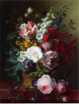 unknow artist Floral, beautiful classical still life of flowers.134